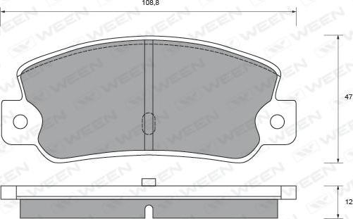 Ween 151-2376 - Kit de plaquettes de frein, frein à disque cwaw.fr