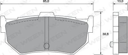 Ween 151-2378 - Kit de plaquettes de frein, frein à disque cwaw.fr