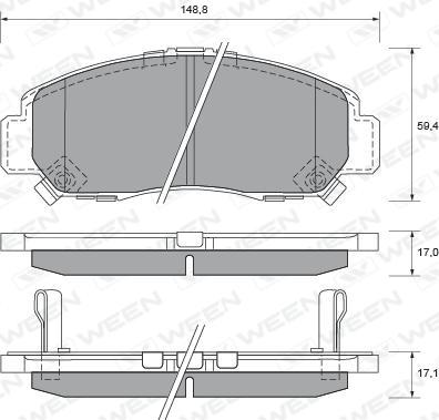 Magneti Marelli 363700201411 - Kit de plaquettes de frein, frein à disque cwaw.fr