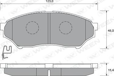 Ween 151-2247 - Kit de plaquettes de frein, frein à disque cwaw.fr