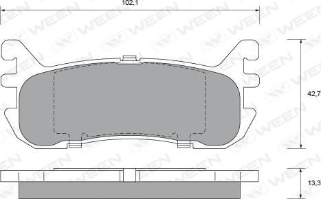 Ween 151-2287 - Kit de plaquettes de frein, frein à disque cwaw.fr