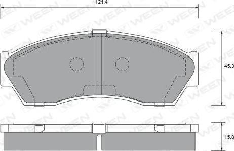 Ween 151-2703 - Kit de plaquettes de frein, frein à disque cwaw.fr