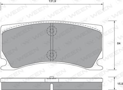 Ween 151-2707 - Kit de plaquettes de frein, frein à disque cwaw.fr