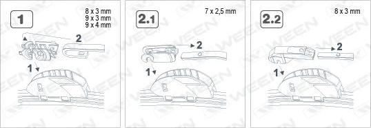 Ween 100-6014 - Balai d'essuie-glace cwaw.fr