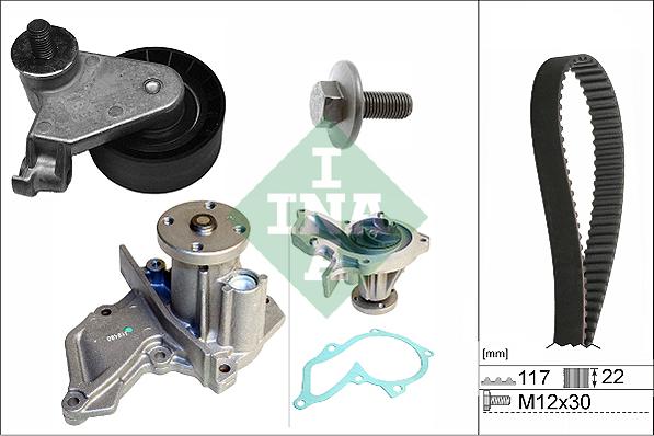 Wilmink Group WG1937879 - Pompe à eau + kit de courroie de distribution cwaw.fr