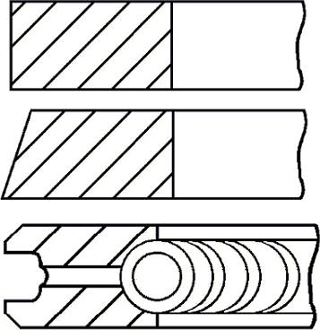 Wilmink Group WG1153951 - Jeu de segments de pistons cwaw.fr