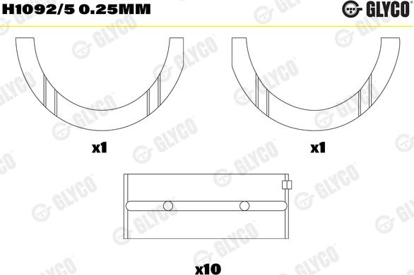 Wilmink Group WG1093911 - Kit de coussinet de vilebrequin cwaw.fr