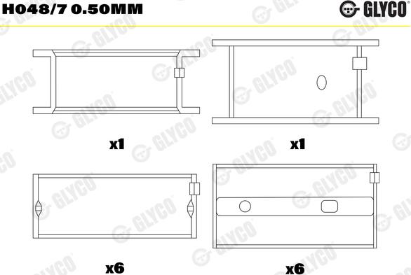 Wilmink Group WG1186021 - Kit de coussinet de vilebrequin cwaw.fr