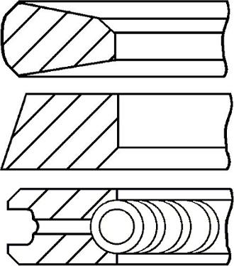 Wilmink Group WG1187485 - Jeu de segments de pistons cwaw.fr