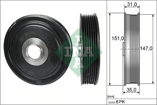 Wilmink Group WG1821140 - Poulie, vilebrequin cwaw.fr