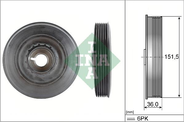 Wilmink Group WG1254405 - Poulie, vilebrequin cwaw.fr