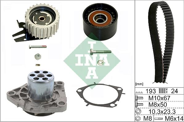 Wilmink Group WG1251985 - Pompe à eau + kit de courroie de distribution cwaw.fr