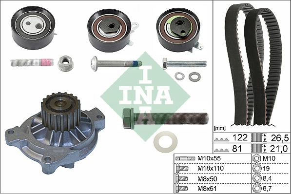 Wilmink Group WG1251869 - Pompe à eau + kit de courroie de distribution cwaw.fr