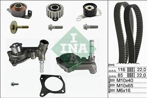 Wilmink Group WG1251282 - Pompe à eau + kit de courroie de distribution cwaw.fr