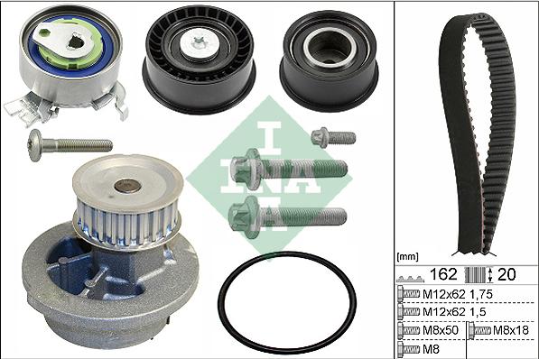 Wilmink Group WG1251799 - Pompe à eau + kit de courroie de distribution cwaw.fr