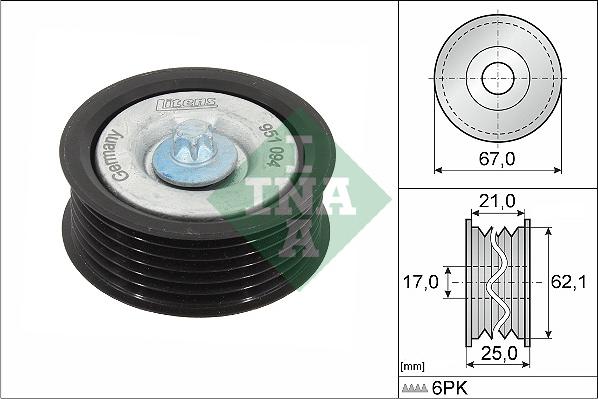 Wilmink Group WG1253115 - Poulie renvoi / transmission, courroie trapézoïdale à nervures cwaw.fr