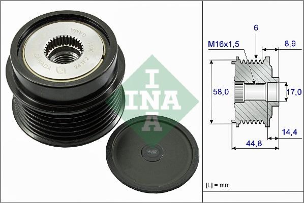 Wilmink Group WG1253830 - Poulie, alternateur cwaw.fr