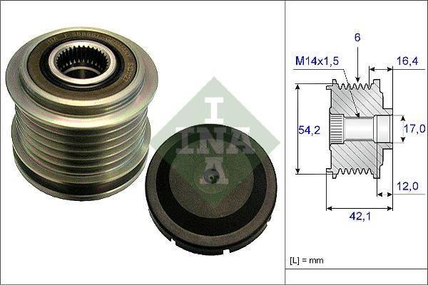 Wilmink Group WG1253755 - Poulie, alternateur cwaw.fr