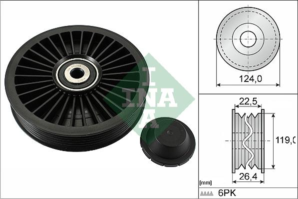 Wilmink Group WG1252833 - Poulie renvoi / transmission, courroie trapézoïdale à nervures cwaw.fr