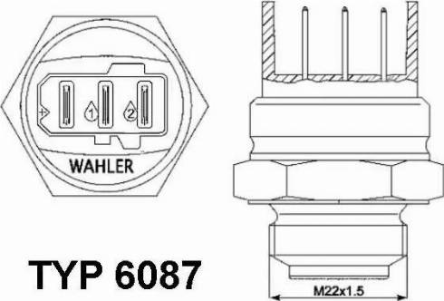 Wilmink Group WG1700195 - Interrupteur de température, ventilateur de radiateur cwaw.fr