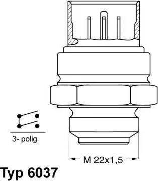 Wilmink Group WG1700190 - Interrupteur de température, ventilateur de radiateur cwaw.fr