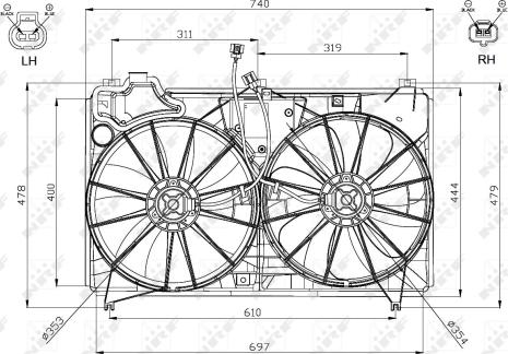 Wilmink Group WG1720528 - Ventilateur, refroidissement du moteur cwaw.fr