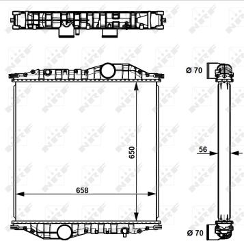 Wilmink Group WG1721943 - Radiateur, refroidissement du moteur cwaw.fr