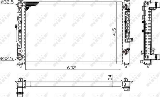 Wilmink Group WG1721931 - Radiateur, refroidissement du moteur cwaw.fr