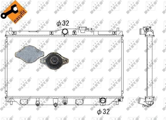 Wilmink Group WG1721478 - Radiateur, refroidissement du moteur cwaw.fr