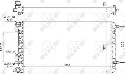 Wilmink Group WG1721551 - Radiateur, refroidissement du moteur cwaw.fr