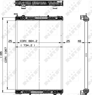 Wilmink Group WG1721587 - Radiateur, refroidissement du moteur cwaw.fr