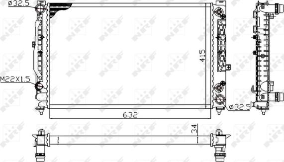 Wilmink Group WG1721699 - Radiateur, refroidissement du moteur cwaw.fr