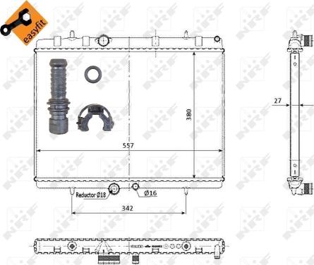 Wilmink Group WG1721306 - Radiateur, refroidissement du moteur cwaw.fr