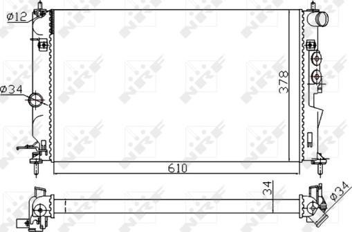 Wilmink Group WG1721384 - Radiateur, refroidissement du moteur cwaw.fr