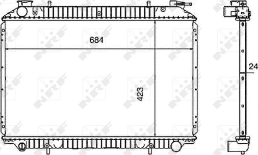 Wilmink Group WG1721711 - Radiateur, refroidissement du moteur cwaw.fr