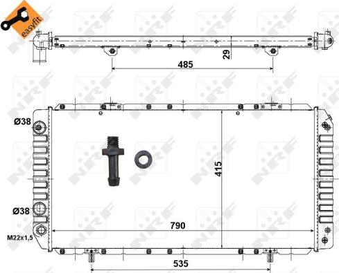 Wilmink Group WG1721786 - Radiateur, refroidissement du moteur cwaw.fr