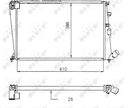 Wilmink Group WG1723559 - Radiateur, refroidissement du moteur cwaw.fr