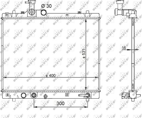 Wilmink Group WG1723670 - Radiateur, refroidissement du moteur cwaw.fr