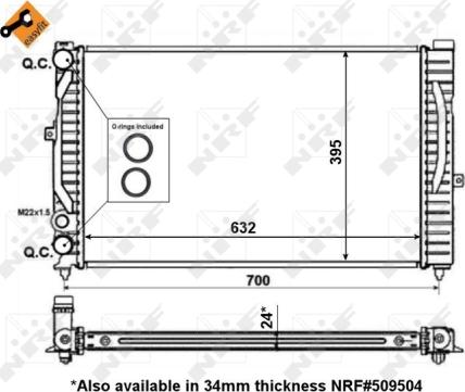 Wilmink Group WG1723073 - Radiateur, refroidissement du moteur cwaw.fr