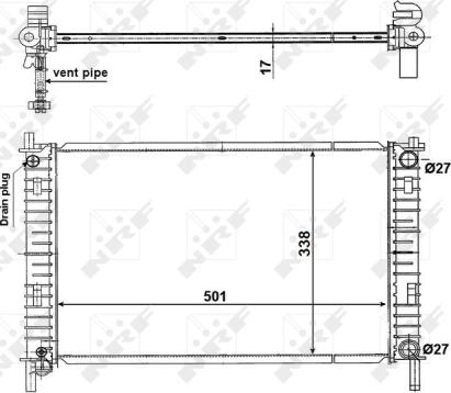 Wilmink Group WG1723077 - Radiateur, refroidissement du moteur cwaw.fr