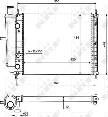 Wilmink Group WG1723104 - Radiateur, refroidissement du moteur cwaw.fr