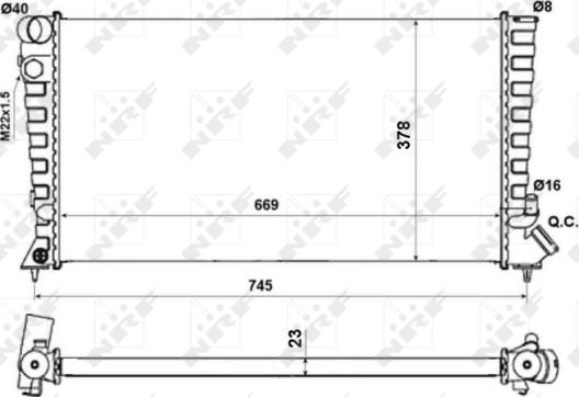 Wilmink Group WG1723185 - Radiateur, refroidissement du moteur cwaw.fr