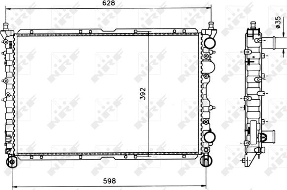 Wilmink Group WG1723128 - Radiateur, refroidissement du moteur cwaw.fr