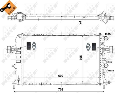 Wilmink Group WG1723315 - Radiateur, refroidissement du moteur cwaw.fr