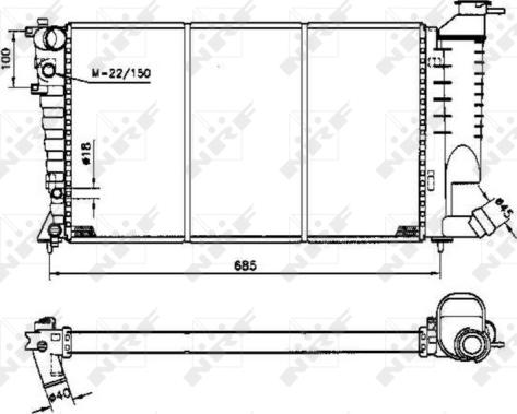 Wilmink Group WG1723218 - Radiateur, refroidissement du moteur cwaw.fr