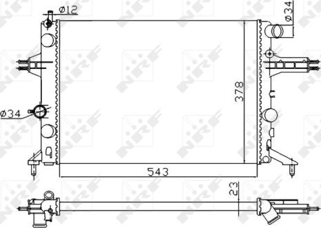 Wilmink Group WG1722465 - Radiateur, refroidissement du moteur cwaw.fr