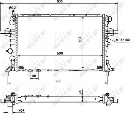 Wilmink Group WG1722699 - Radiateur, refroidissement du moteur cwaw.fr