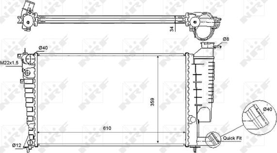 Wilmink Group WG1722890 - Radiateur, refroidissement du moteur cwaw.fr