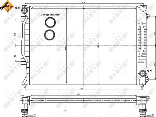 Wilmink Group WG1722324 - Radiateur, refroidissement du moteur cwaw.fr