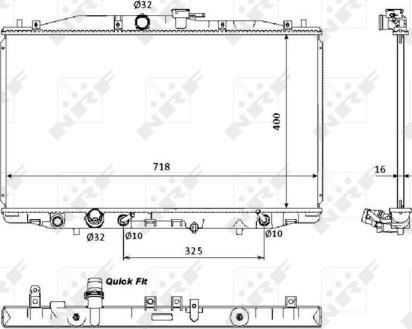 Wilmink Group WG1722274 - Radiateur, refroidissement du moteur cwaw.fr